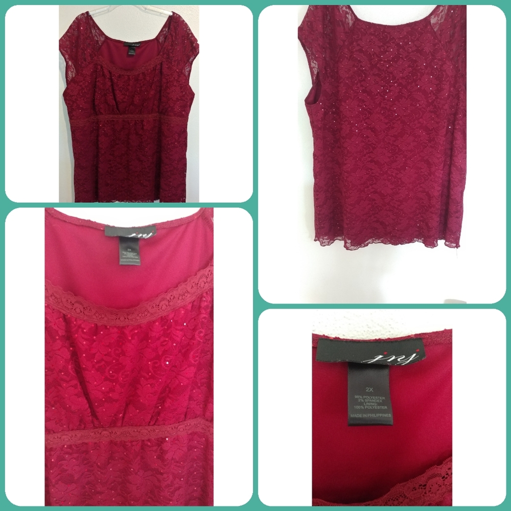 BEAUTIFUL SPARKLY BLOUSE SIZE 2X